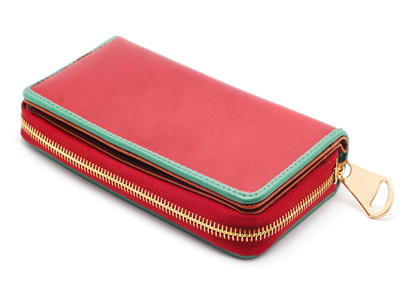 Women's Zip Wallet in Italian leather